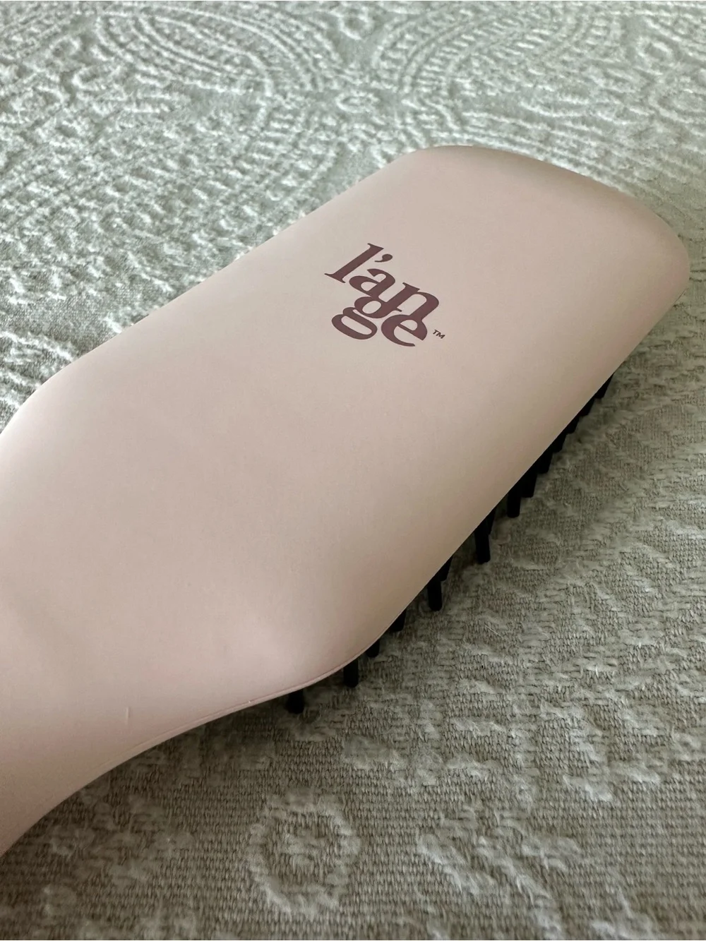 L’Ange Hair Le Vite Ceramic Straightening Brush Pink Blush  *Excellent
